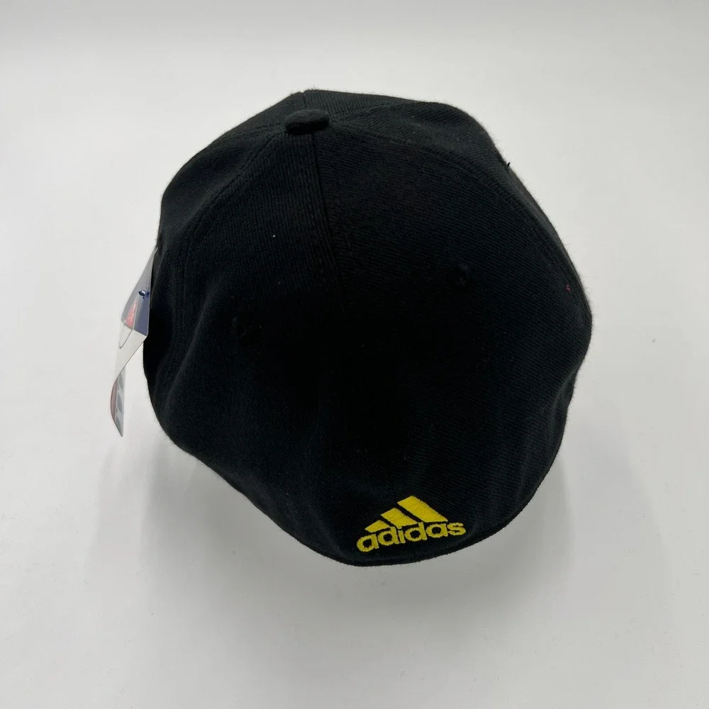 Adidas Columbus Crew SC MLS Superflex Stretch Fit Hat Black Mens Size S/M‎ NEW